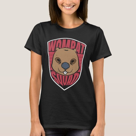 T-shirt Wombat Squad Animaux sauvages Rodent Nature (Devant)