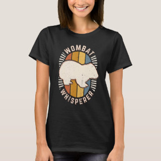 T-shirt Wombat Whisperer Vintage Classic Retro Animal Love