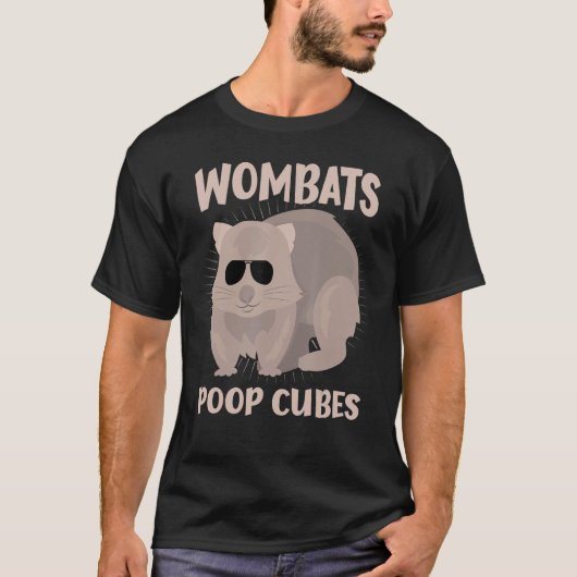 T-shirt Wombats Cubes Poop Pour Wombats (Devant)