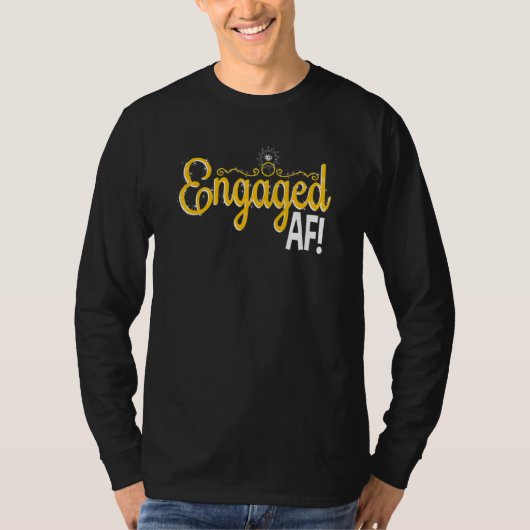 T-shirt Women Engaged AF Bridal Engagement 2 (Devant)