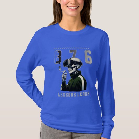 T-shirt Women Gorilla Boss Lessons Learn Long Sleeve  (Devant)
