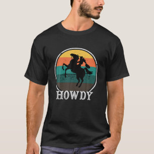 T-shirt Women Howdy Rodeo Western Country Vintage Cowgirl