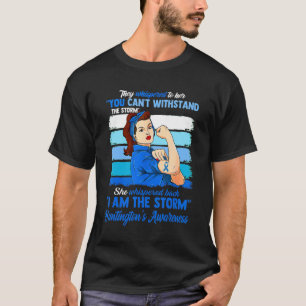 T-shirt Women I Am The Storm Huntington's Awareness Warrio