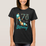 T-shirt Women It S My 70th Shoe Crown Joyeux 70th Birthday<br><div class="desc">Femmes C'Est Ma 70e Chaussure Couronne Joyeux 70e Anniversaire.</div>