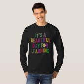 T-shirt Women It's Beautiful Day For Learning Retro Teache (Devant entier)