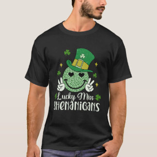 T-shirt Women Lucky Miss Shenanigans  St Patricks Day Kids