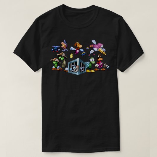 T-shirt Women Men Rayman Original Enemies (Design devant)