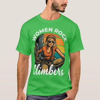 T-shirt Women Rock Climbers rock climber climbing girl