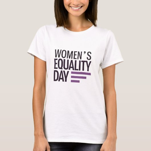T-shirt Women’s Equality Day – Justice, Dignity, Equality	 (Devant)