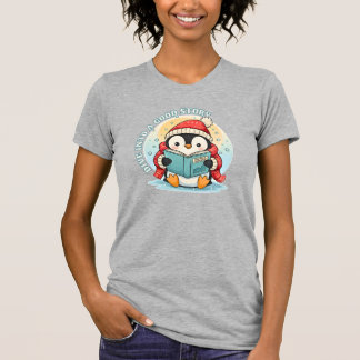 T-shirt Women’s Scholarly Penguin Storytime Cotton Tee