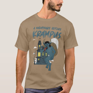T-shirt Womens A Nightmare Before Krampus Funny Horror VNe