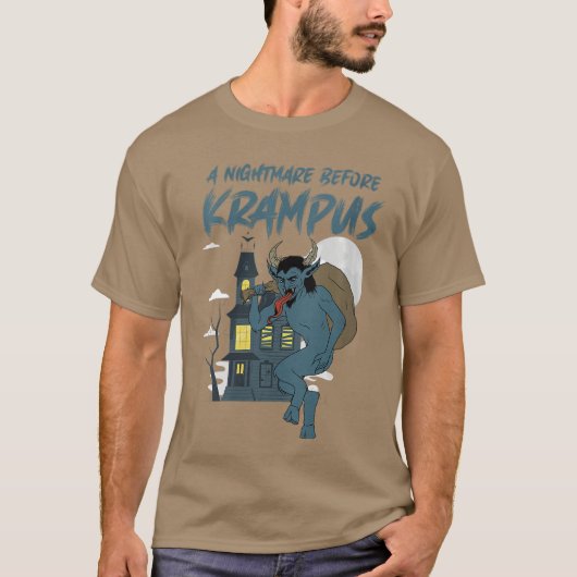T-shirt Womens A Nightmare Before Krampus Funny Horror VNe (Devant)