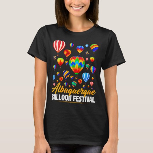 T-shirt Womens Albuquerque Hot Air Balloon Festival Balloo (Devant)