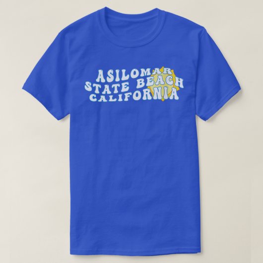 T-shirt Womens Asilomar State Beach Californie CA Retro Wa (Design devant)