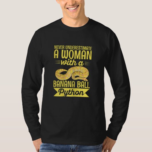 T-shirt Womens Banana Ball Python for a Banana ball python (Devant)
