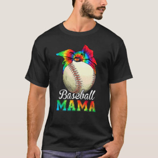 T-shirt Womens Baseball Mama Tie Dye Mother's Day