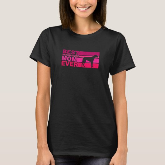 T-shirt Womens Best Rhodesian Ridgeback Mom Ever (Devant)