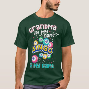 T-shirt Womens Bingo Grandma  For Grandma Bingo Player Bin