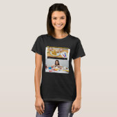 T-shirt Women's Black Cooking: Reality vs. Expectation (Devant entier)