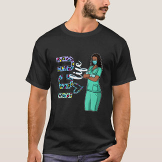 T-shirt Womens Black Nurse Afro African ICU Nurse