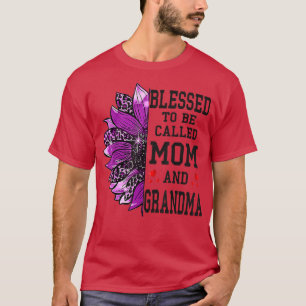 T-shirt Womens Blessed To Be Called Mom And Grandma Mother