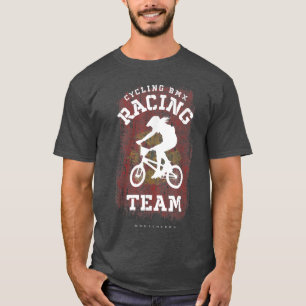 T-shirt Womens BMX Bike Montenegro Flag Biking Cycling Rac