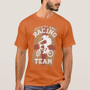 T-shirt Womens BMX Vélo Angleterre Drapeau Vélo vélo cours