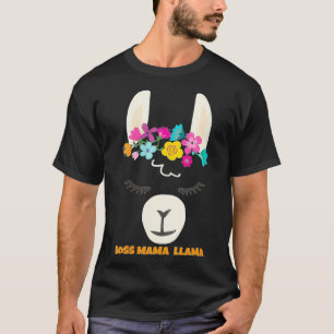 T-shirt Womens BOSS MAMA LAMA Epic Dernière minute Cadeau