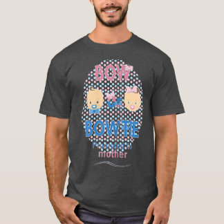 T-shirt Womens Bow Or Bow Tie Promoted To Mother Gender Re