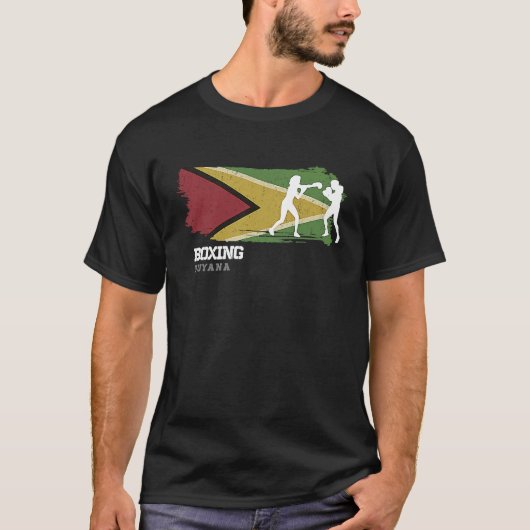 T-shirt Womens Boxing Guyana Combat Sports Fighter Boxing  (Devant)