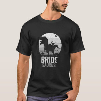 T-shirt Womens Bridesaurus Dinosaur Bride Saurus Wedding M