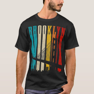 T-shirt Womens Brooklyn Bridge Vintage NY NYC Pride New Yo