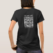 T-shirt Womens Business QR Code Scan Me Double Side (Dos)