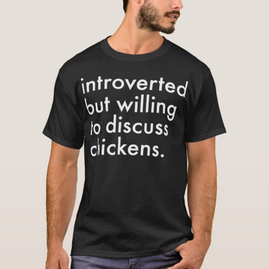 T-shirt Womens Chicken s Funny Introvert Chicken Lady T (Devant)