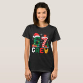 T-shirt Womens Christmas 67 Crew Brainrot Funny Candy Cane (Devant entier)