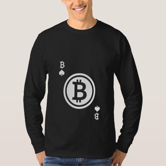 T-shirt Womens Crypto Devise Btc Pièce Bitcoin Jouer Ca (Devant)