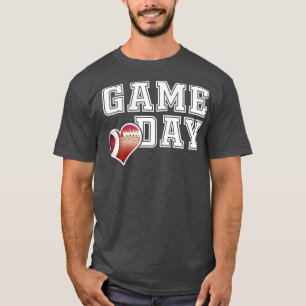 T-shirt Womens Cute Football Mom Friday Night Game Day 