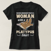 T-shirt Womens Cute Platypus Monotreme Design pour Platyp (Design devant)