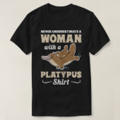 T-shirt Womens Cute Platypus Monotreme Design pour Platyp (Design devant)