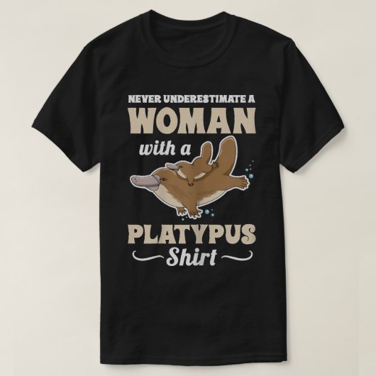 T-shirt Womens Cute Platypus Monotreme Design pour Platyp (Design devant)