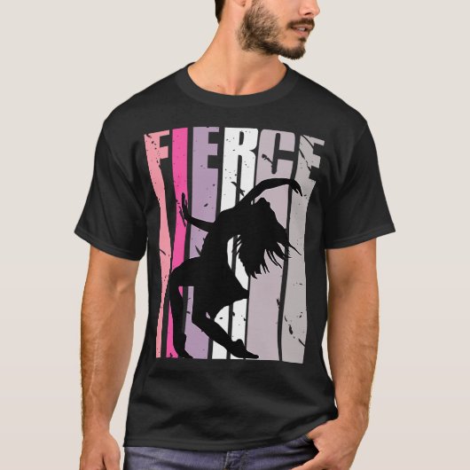 T-shirt Womens Dance Pink Fierce Anniversaire Concours d'e (Devant)