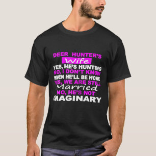 T-shirt Womens Deer Hunters Wife Funny Spouse