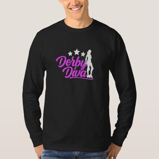 T-shirt Womens Derby Diva  Roller Derby (Devant)