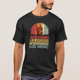 T-shirt Womens Distressed Doberman Tee Awesome Like My Dog