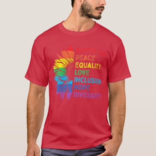 T-shirt Womens Diversity Inclusion Equality Human Rights R (Devant)
