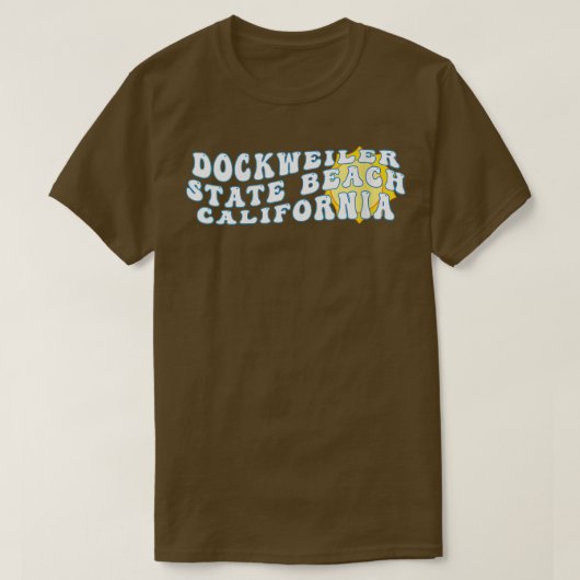 T-shirt Womens Dockweiler State Beach Californie CA Retro (Design devant)