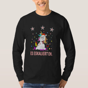 T-shirt Womens Es Escaliert Eh sauf Unicorn Wine Dit Wi