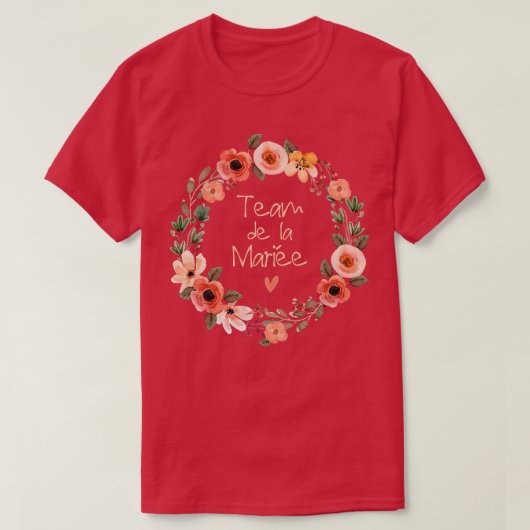 T-shirt Womens EVJF Personalised Team Bride Bride Crown Te (Design devant)
