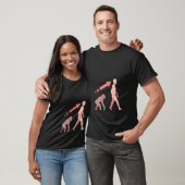 T-shirt Womens Evolution science human man ape monkey hist (Unisexe)