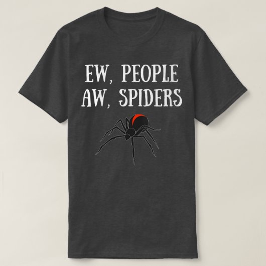 T-shirt Womens EW PEOPES AW SPIDERS FUNNY SPIDER AMATEURS  (Design devant)